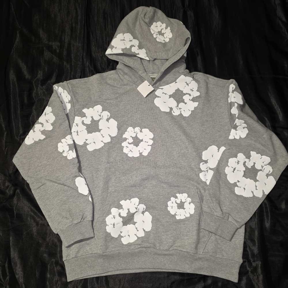 Denim Tears The Cotton Wreath Hoodie, Gray